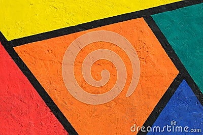 Colorful wall Stock Photo