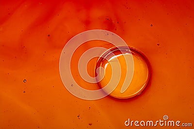 Colorful water bubles on water as background Stock Photo