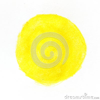 Colorful watercolor paint circle Stock Photo