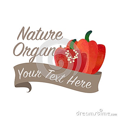 Colorful watercolor texture vector nature organic vegetable Vector Illustration