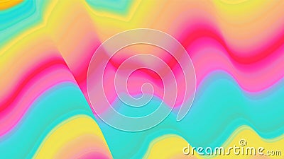 Colorful wave abstract vector background. Dynamic warped lines. Futuristic motion surface. Gradient distorted stripes Vector Illustration