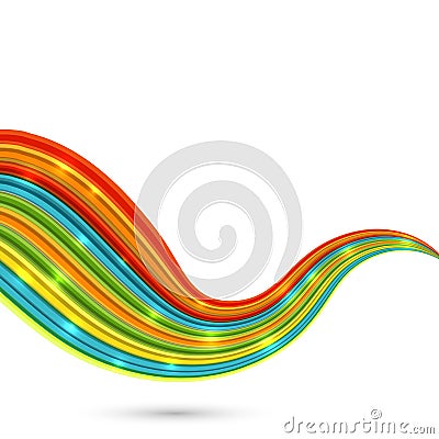 Colorful wave Vector Illustration