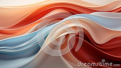A colorful wavy lines in different colors Stock Photo