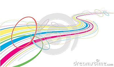 Colorful wavy pattern Vector Illustration