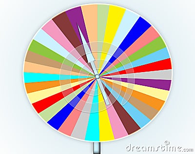 Colorful wheel of fortune game Stock Photo