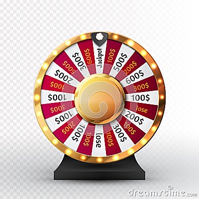 Colorful wheel of luck or fortune infographic. Vector Vector Illustration