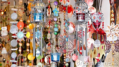 Colorful Wind chimes Stock Photo