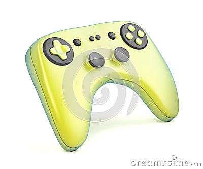Colorful wireless gaming controller Stock Photo
