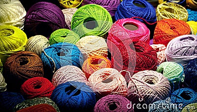 Colorful Yarn Stock Photo