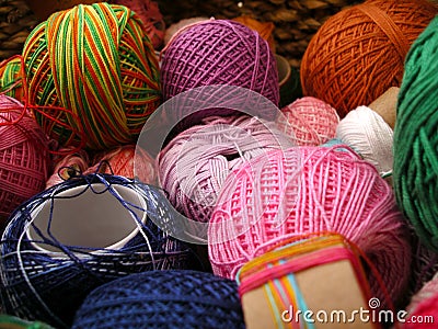 Colorful Yarn Stock Photo