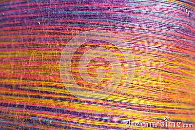 Colorful yarn close up Stock Photo