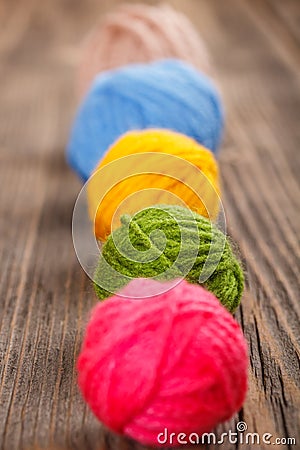 Colorful yarn Stock Photo