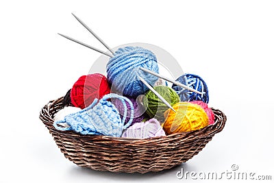 Colorful yarn Stock Photo