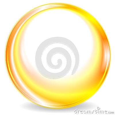 Colorful yellow round circle logo design Vector Illustration