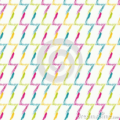 Colorful zigzags seamless pattern design Vector Illustration