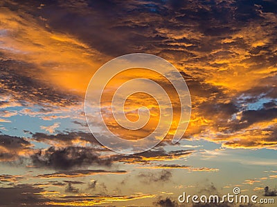 Colorfull morning sky Stock Photo