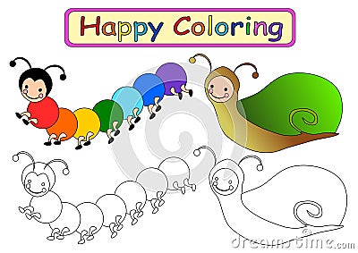 Coloring Book for kids Stock Photo