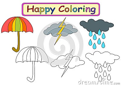 Coloring Book for kids Stock Photo