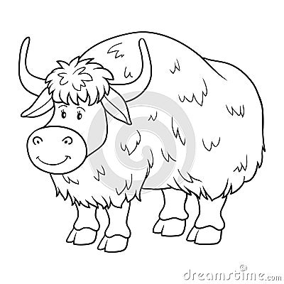 Download Coloring Book (yak) Stock Vector - Image: 51506057