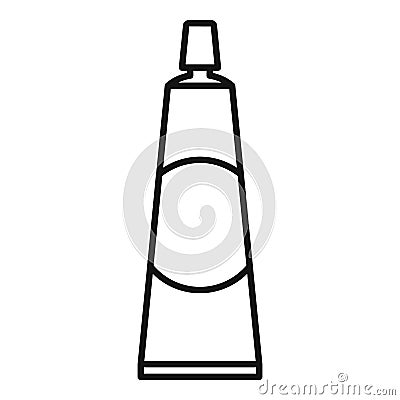 Coloring hair tube icon, outline style Vector Illustration