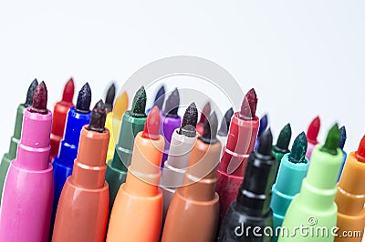 Coloring markers Stock Photo