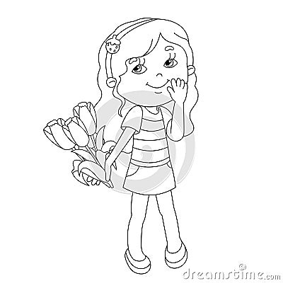 https://thumbs.dreamstime.com/x/coloring-page-outline-girl-bouquet-tulips-beautiful-his-hand-65984032.jpg