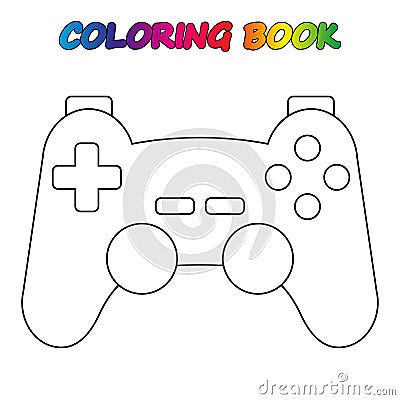 Coloring page. Worksheet. Game for kids - coloring book Vector Illustration