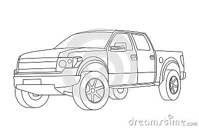 Coloring pages for kids cars Stock Photo