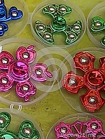 Coloring spener at shope. Stock Photo