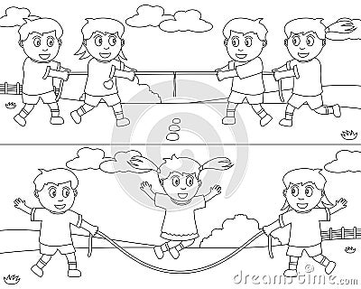 Coloring Sport for Kids [7] Vector Illustration