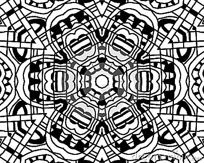 Coloring zentangle mandala Stock Photo