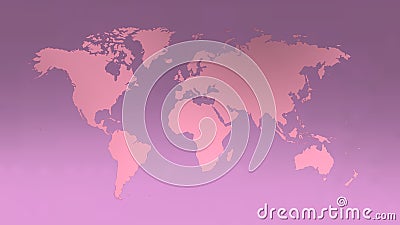 Violet worldmap over violet background Stock Photo