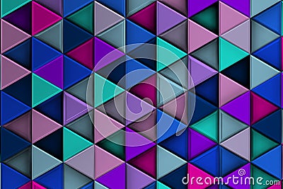 Colorist background with triangles and shadows Stock Photo