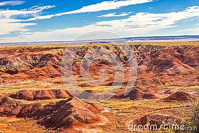 Colors Of Arizona Painted Desert Stock Photo