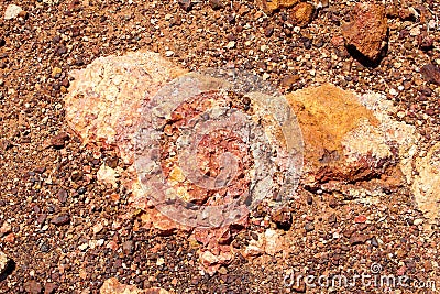 Colors and details of the Breakaways, South Australia Stock Photo