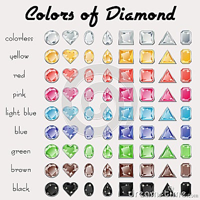 Colors of Diamond Vector Illustration