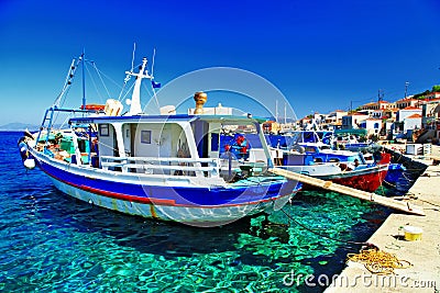 Colors of Greece Stock Photo