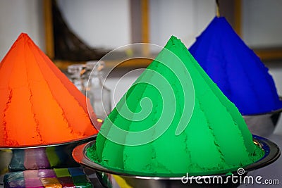 Colors green and orange Stock Photo