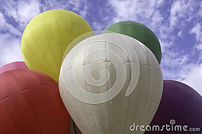 Colors of hot air balloon Stock Photo