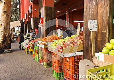 Colors market Hadera Israel Editorial Stock Photo