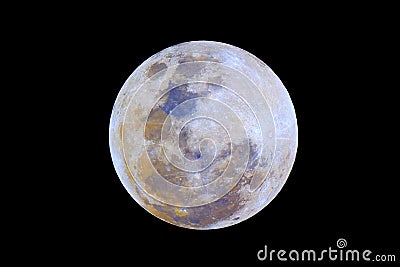 Colors of the Moon Stock Photo