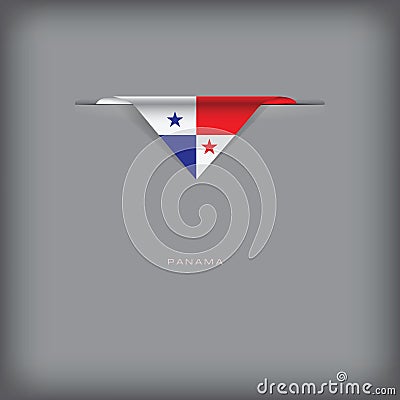 Colors of the national flag Panama Vector Illustration