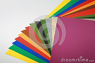 Colors papers Stock Photo