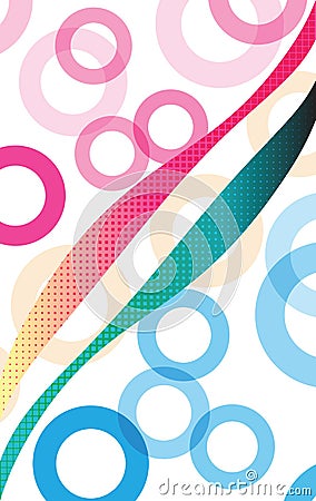 Colors of the Sexes Abstract Background Vector Illustration