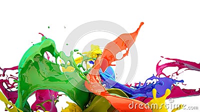 Colors splash Stock Photo