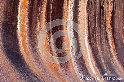 Colors structures Wave Rock, Hyden, Western Australia Stock Photo