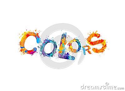 Colors. Watercolor vector splash paint Vector Illustration