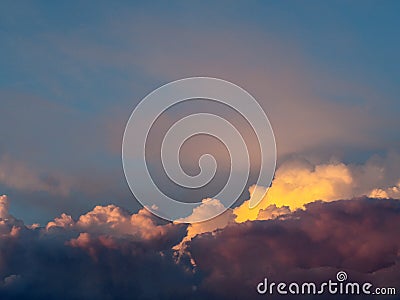 Colossal cloud formation landscape Stock Photo
