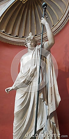 Statue of Antinous. Vatican Museum Editorial Stock Photo