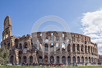 The Colosseum is landmark of Rome and Italy. Editorial Stock Photo